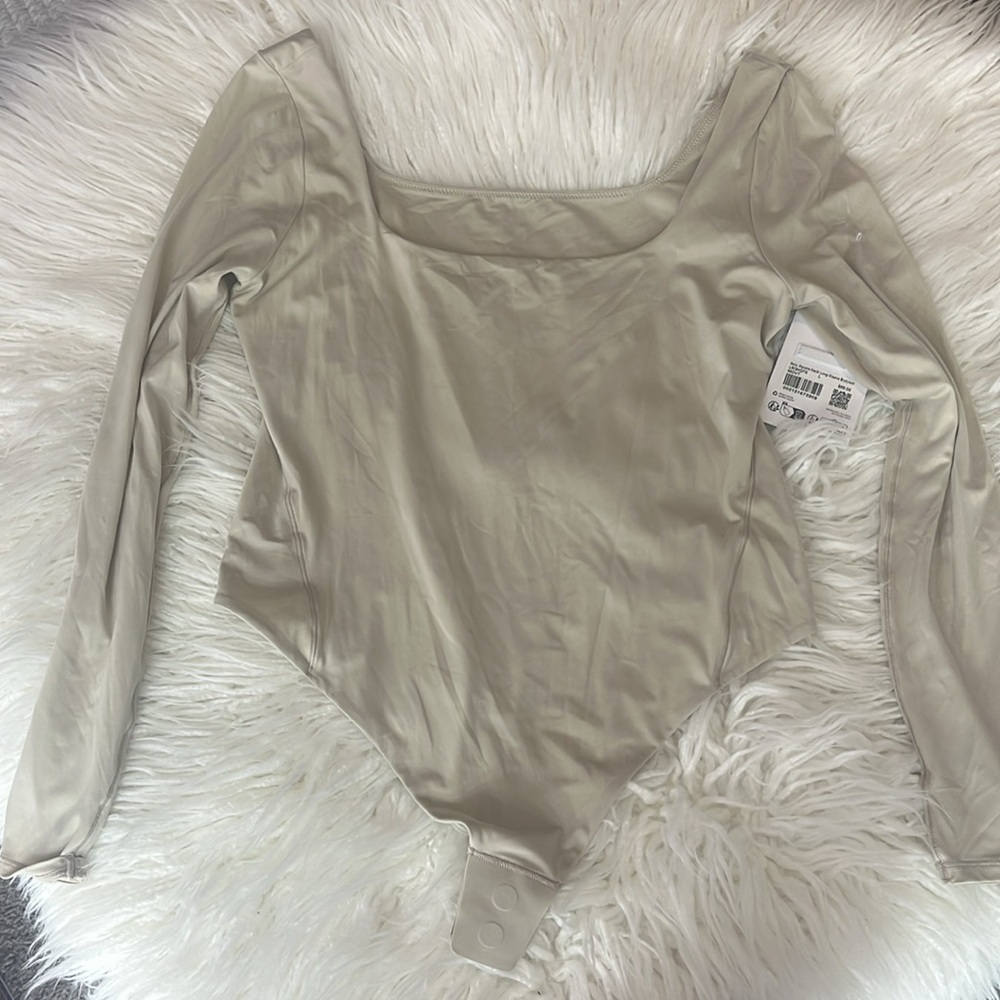 NWT Retail $88 Lululemon Wundermost Square Neck Bodysuit Daily Essentials - Picture 6 of 9